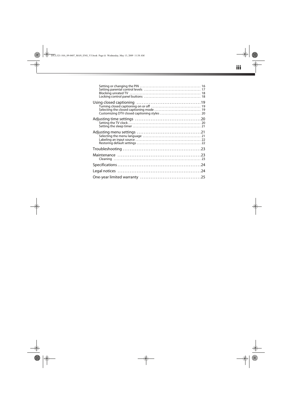 Dynex DX-L321-10A User Manual | Page 3 / 32