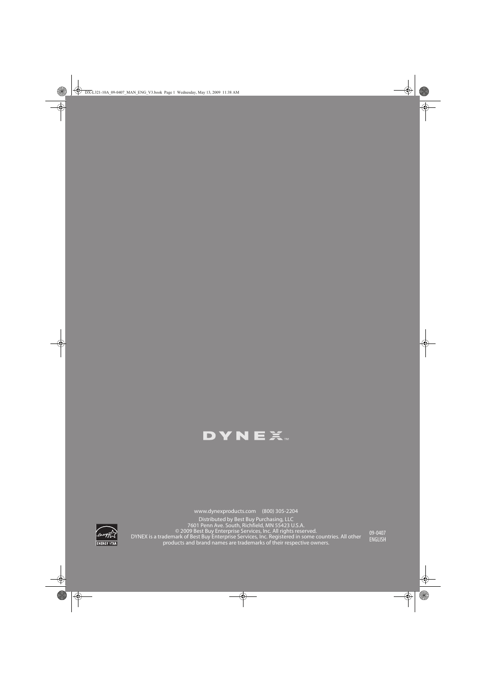 Dynex DX-L321-10A User Manual | Page 32 / 32