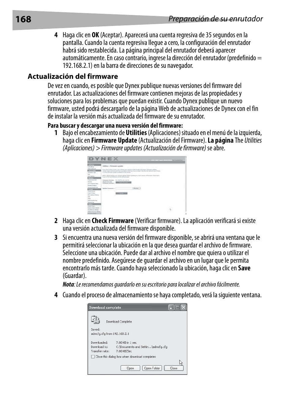 Actualización del firmware | Dynex DX-WGRTR User Manual | Page 168 / 196