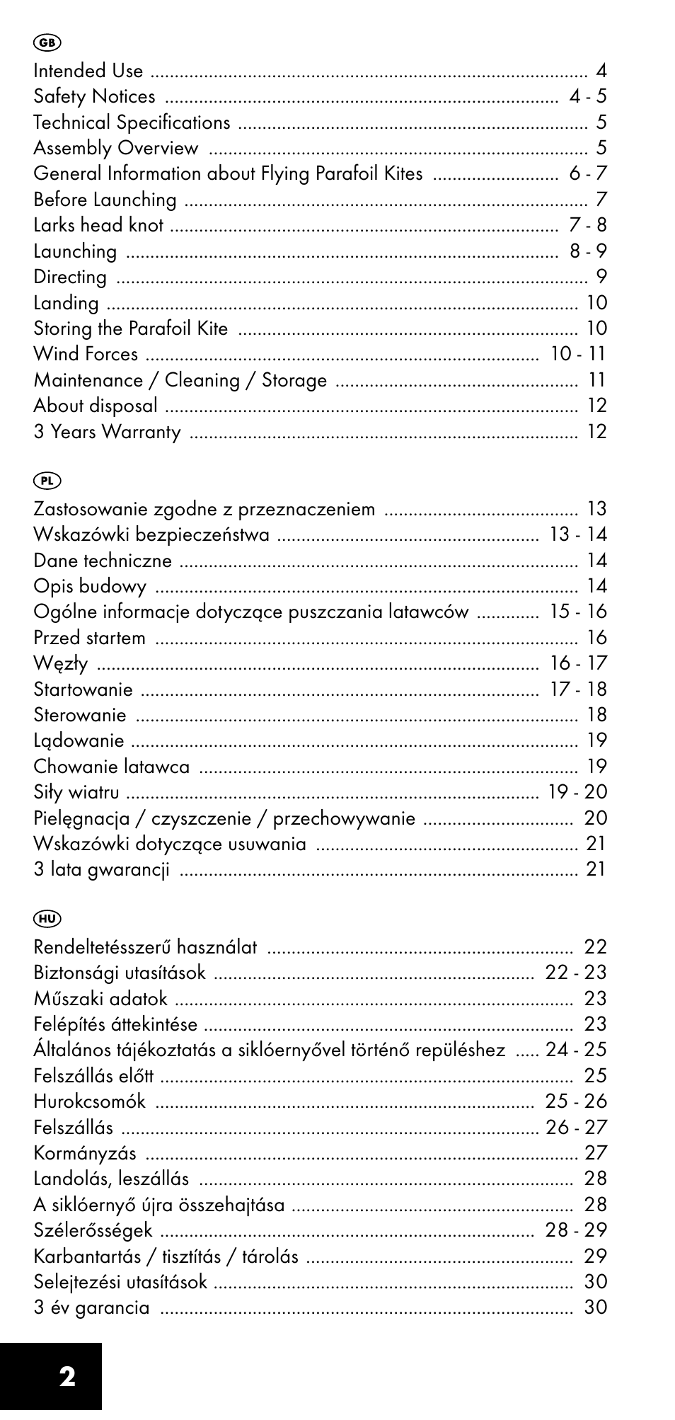 Crivit LM-1419 User Manual | Page 2 / 60