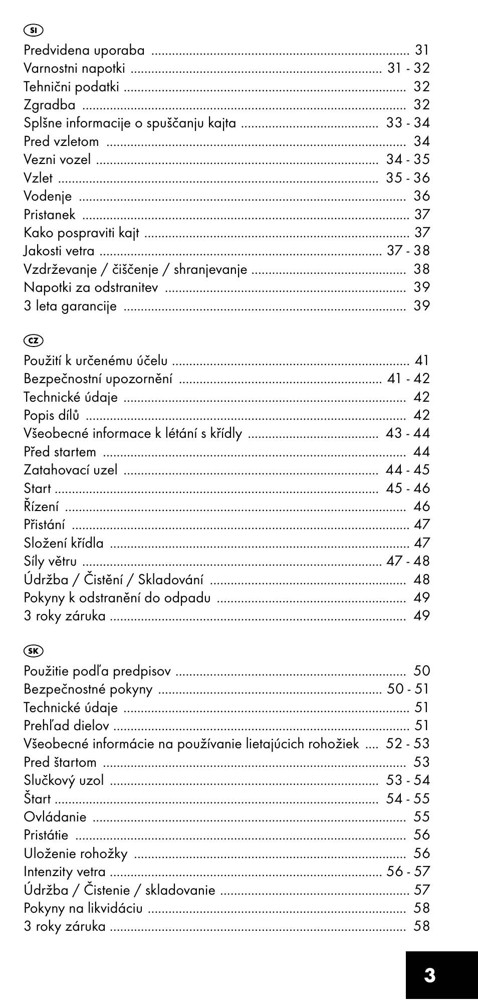 Crivit LM-1419 User Manual | Page 3 / 60