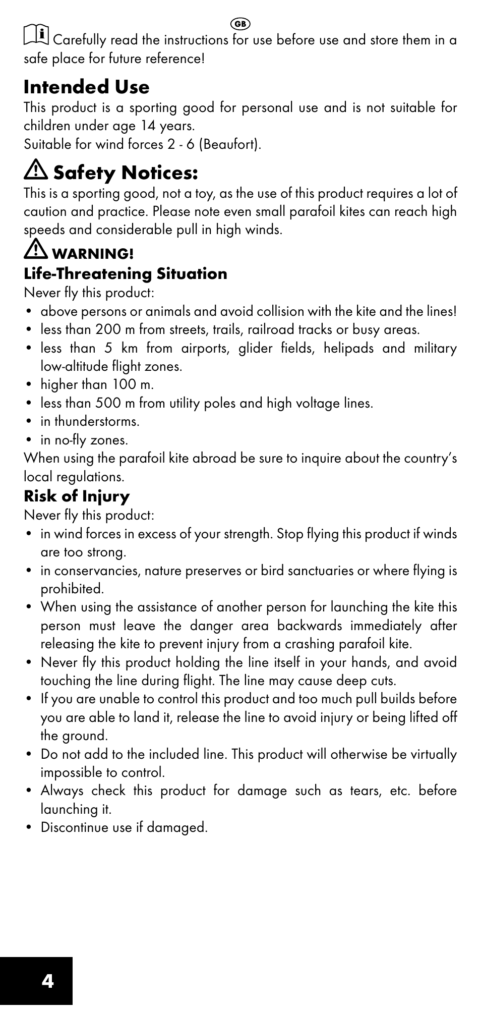 Intended use, Safety notices | Crivit LM-1419 User Manual | Page 4 / 60