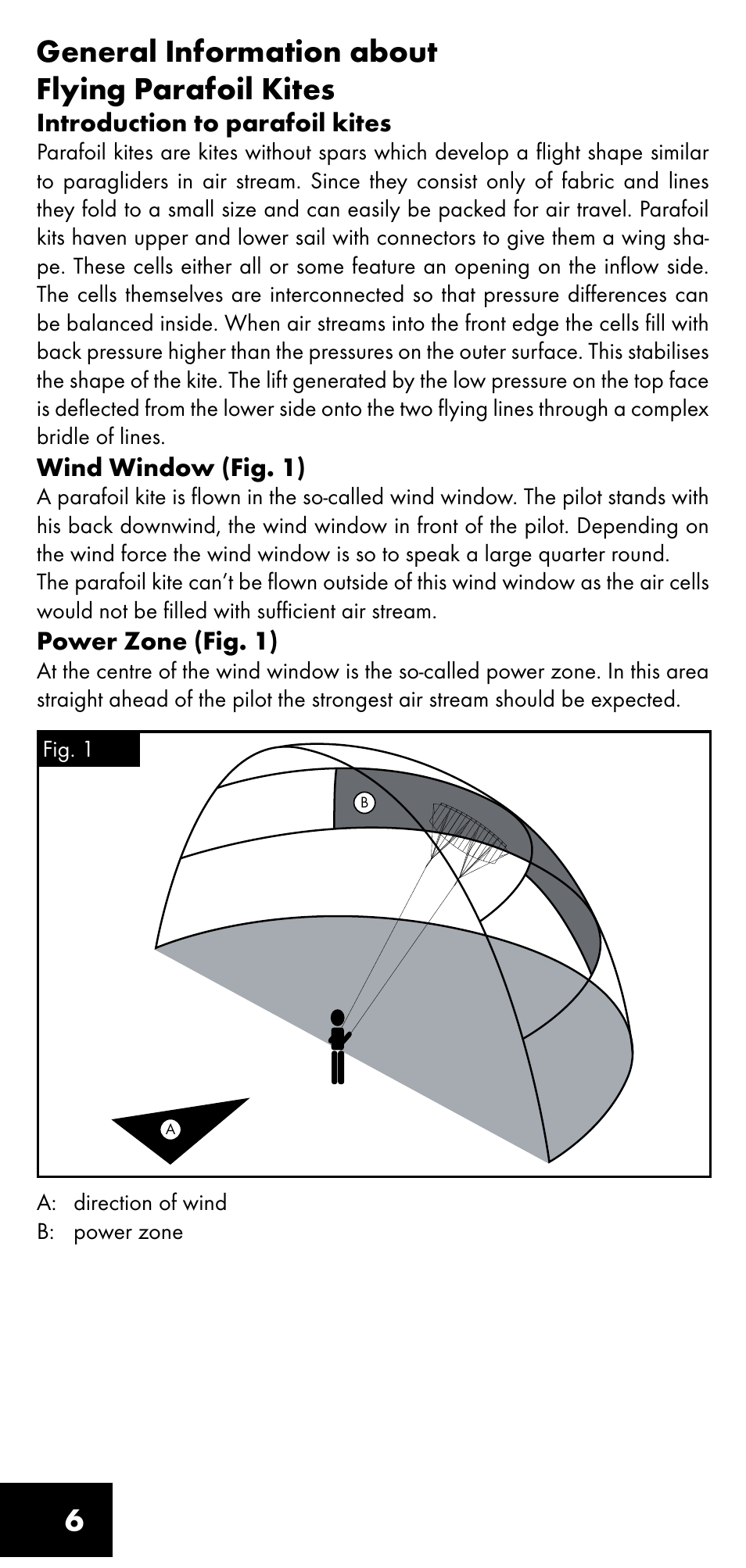 6general information about flying parafoil kites | Crivit LM-1419 User Manual | Page 6 / 60