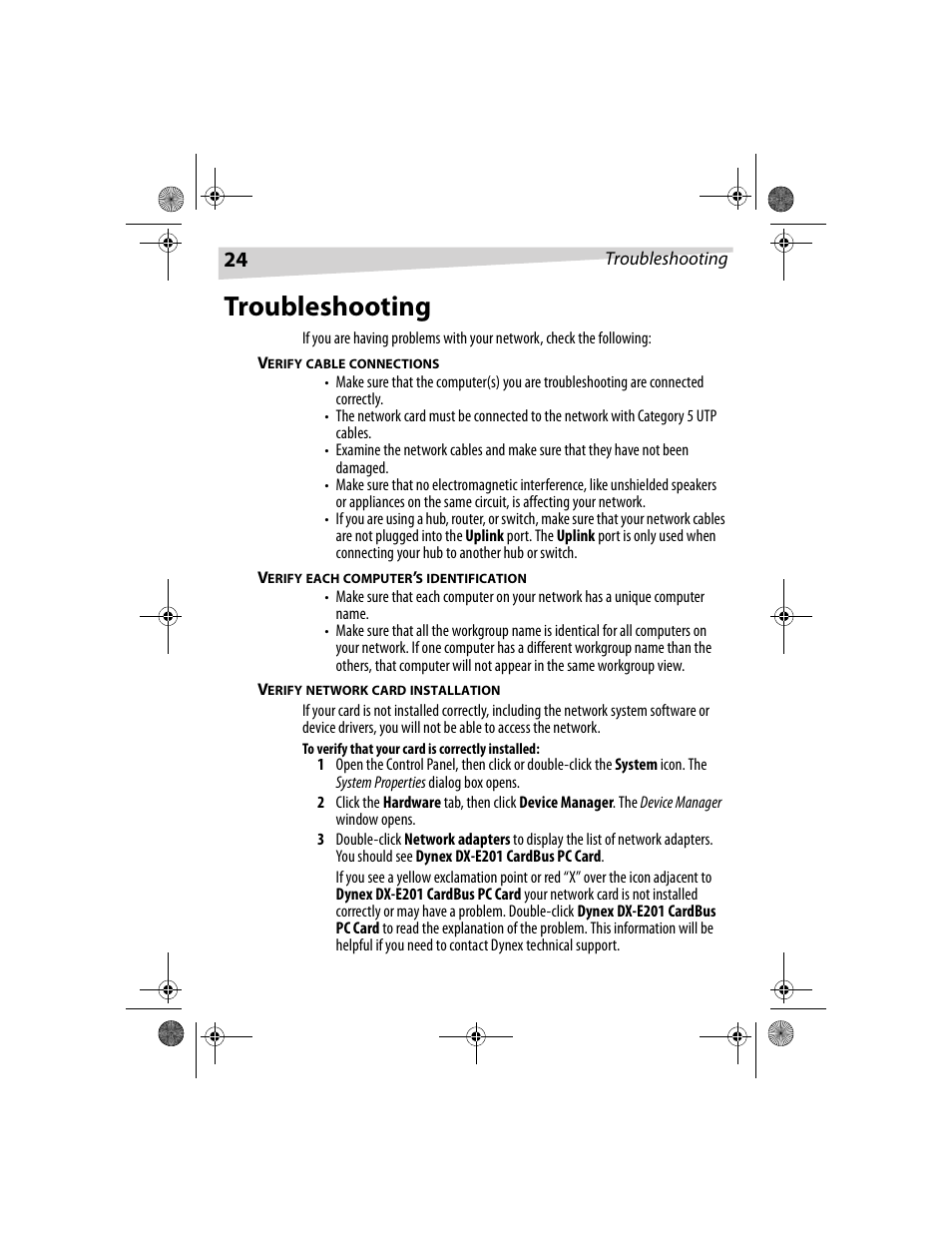 Troubleshooting | Dynex DX-E201 User Manual | Page 24 / 89