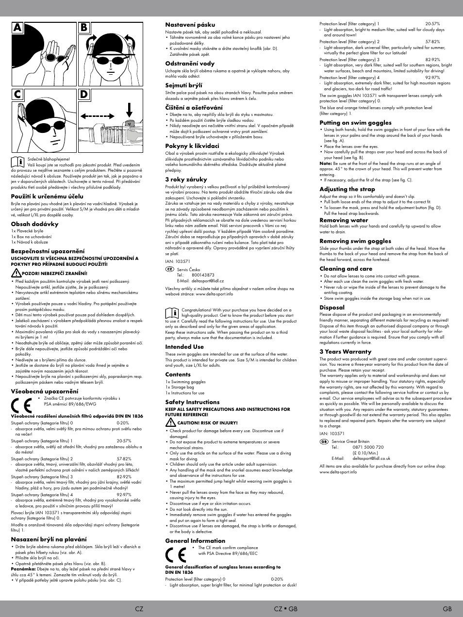 Ab c, Cz ▪ gb | Crivit SB-2123 User Manual | Page 2 / 2