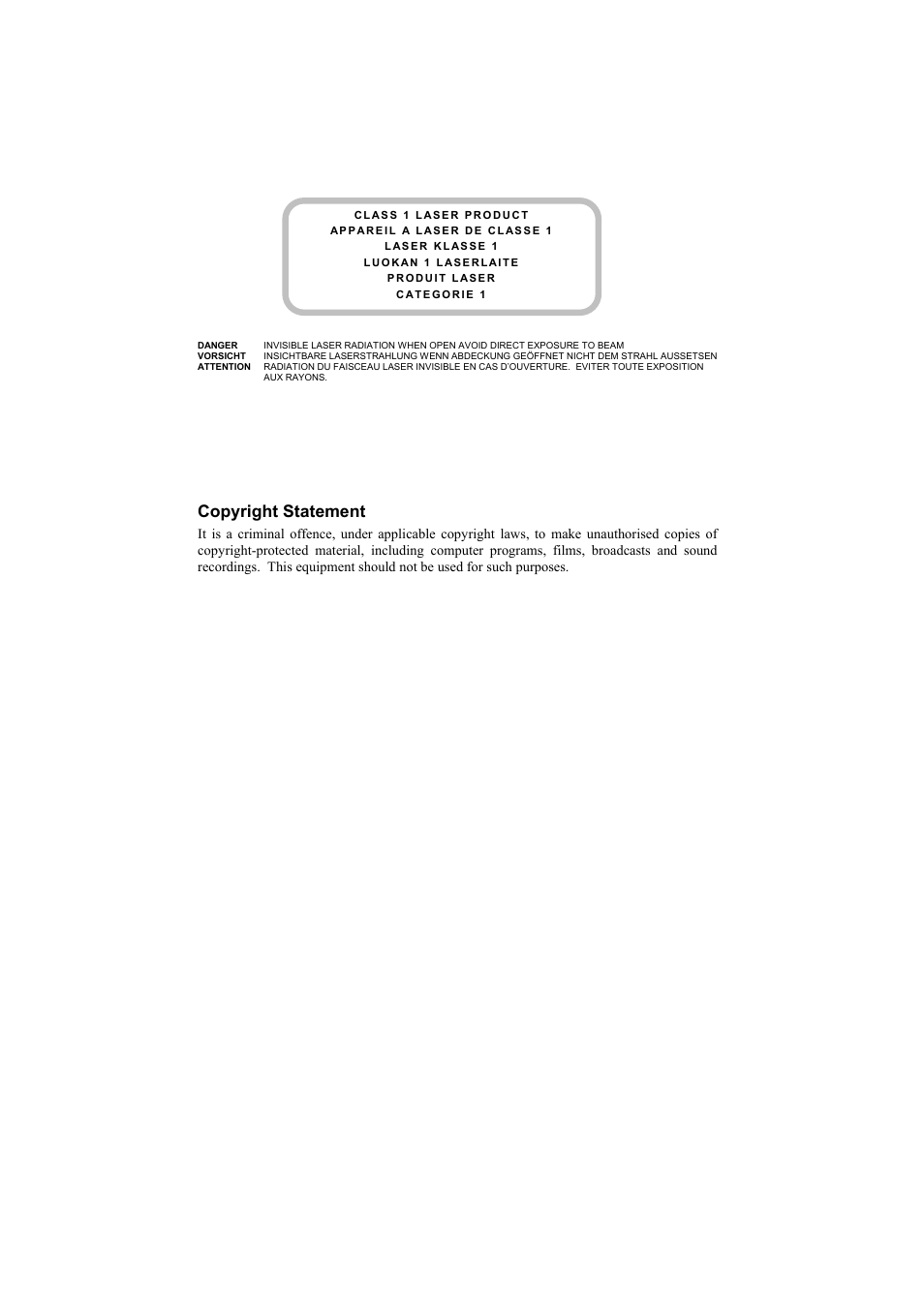 Copyright statement | Dynex DX-ECDRW100 User Manual | Page 2 / 50