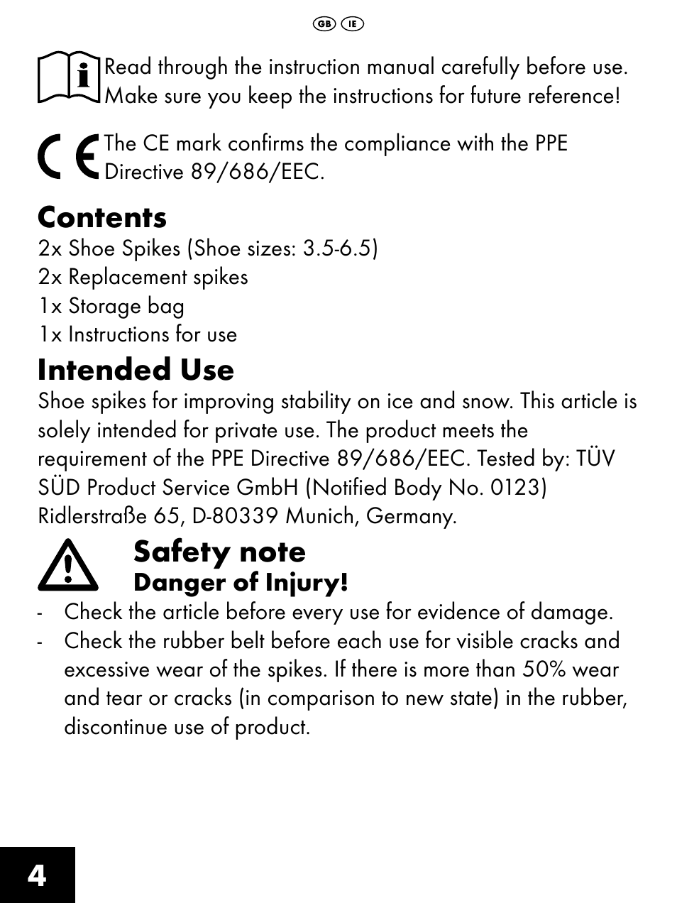 Crivit FS-1425 User Manual | Page 4 / 20