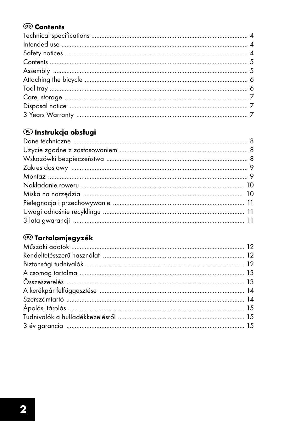 Crivit FM-1401 User Manual | Page 2 / 28