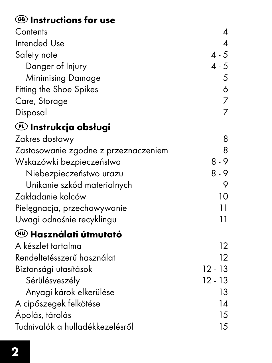 Crivit FS-1425 User Manual | Page 2 / 32