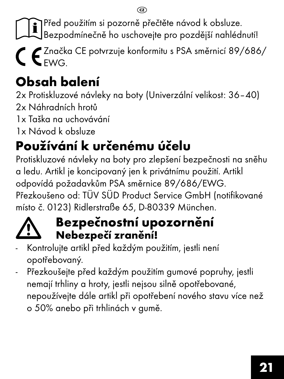 Crivit FS-1425 User Manual | Page 21 / 32