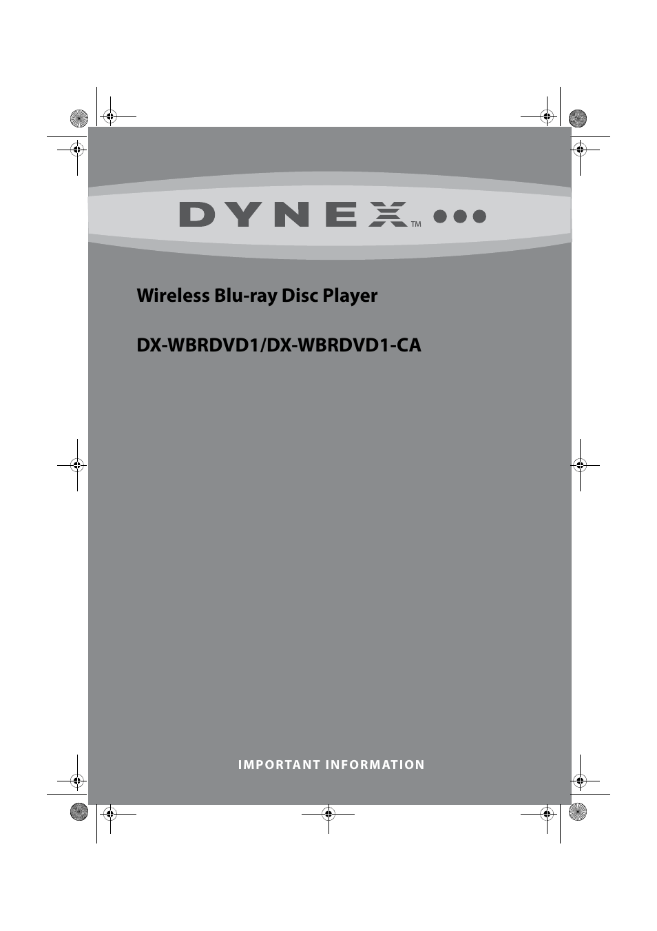 Dynex DX-WBRDVD1 User Manual | 15 pages