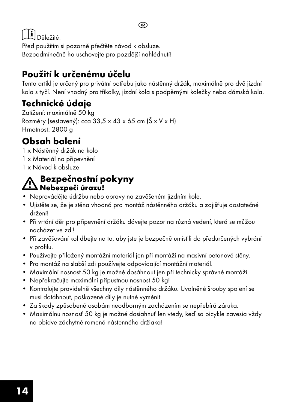 Crivit FW-1399 User Manual | Page 14 / 24