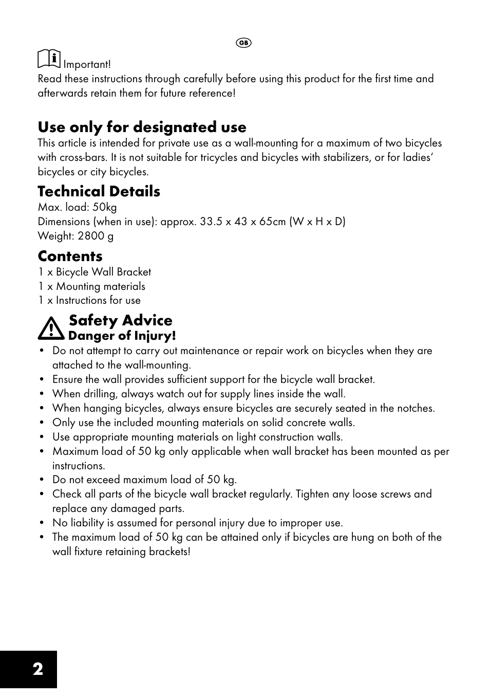 Crivit FW-1399 User Manual | Page 2 / 24