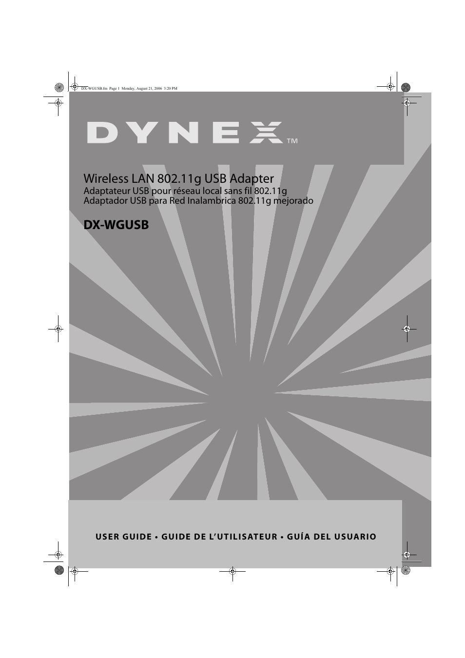 Dynex DX-WGUSB User Manual | 20 pages