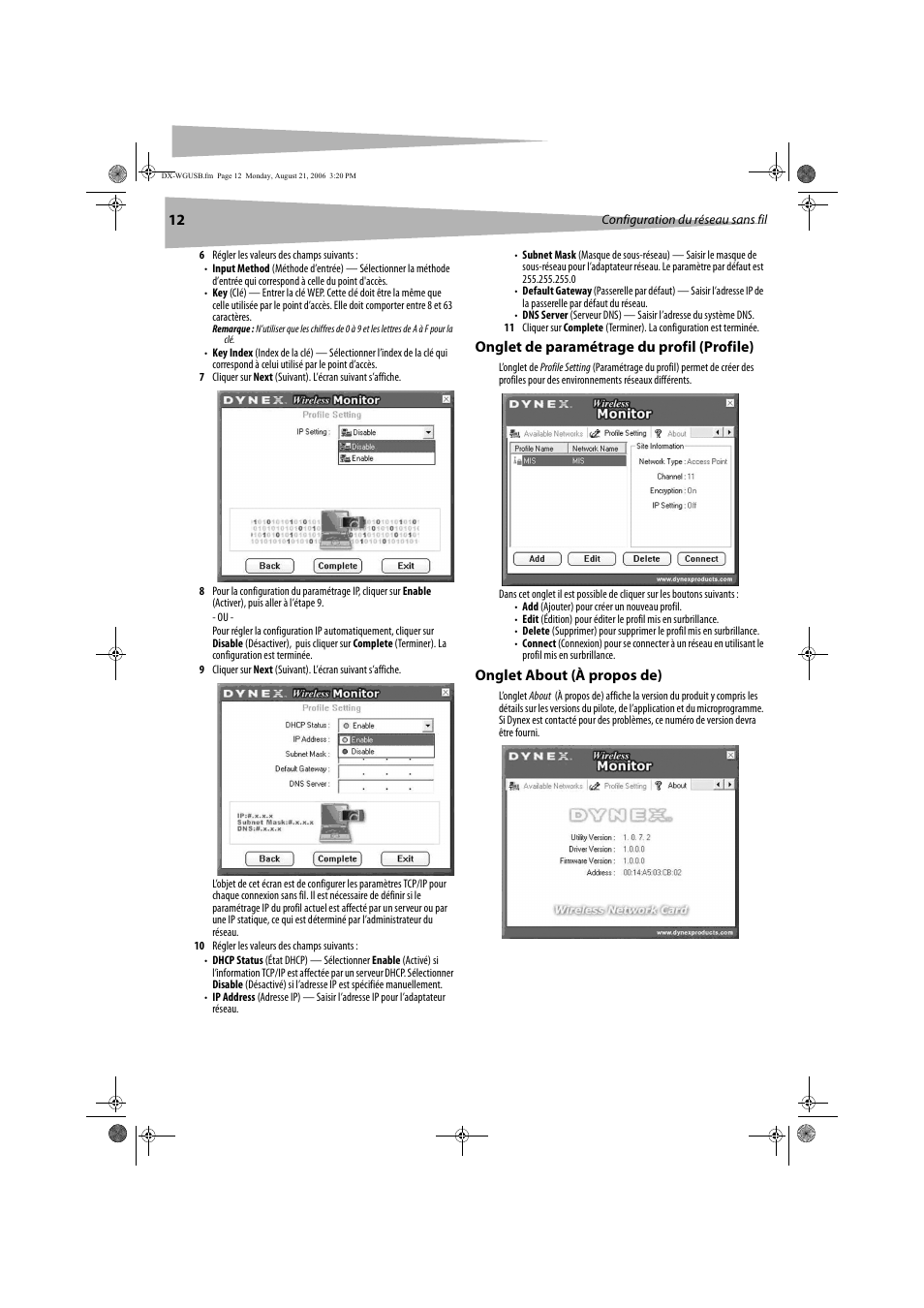 Dynex DX-WGUSB User Manual | Page 12 / 20