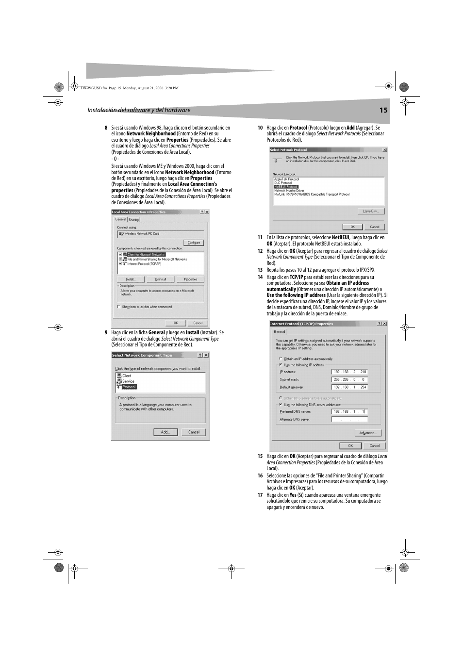 Dynex DX-WGUSB User Manual | Page 15 / 20