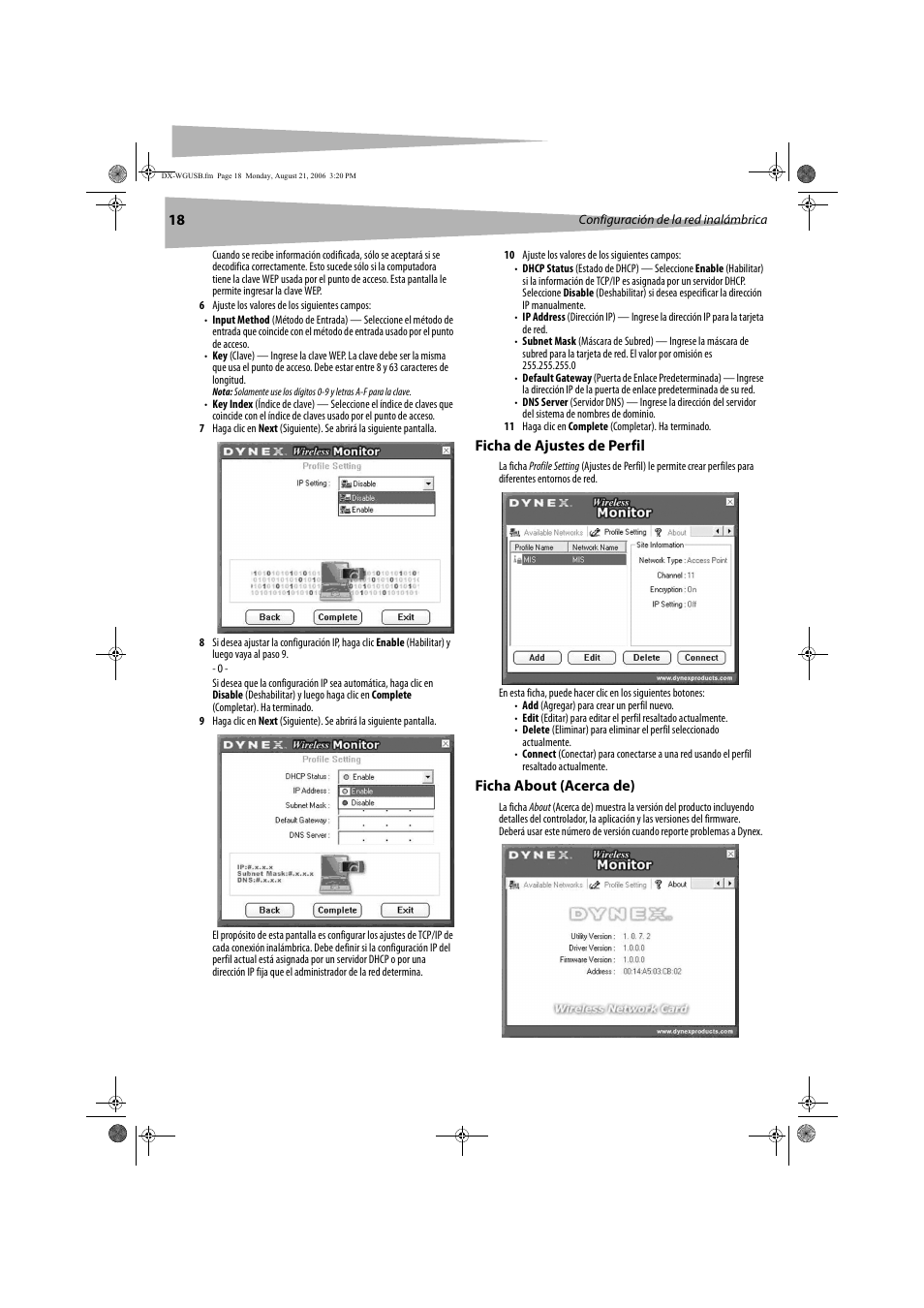 Dynex DX-WGUSB User Manual | Page 18 / 20