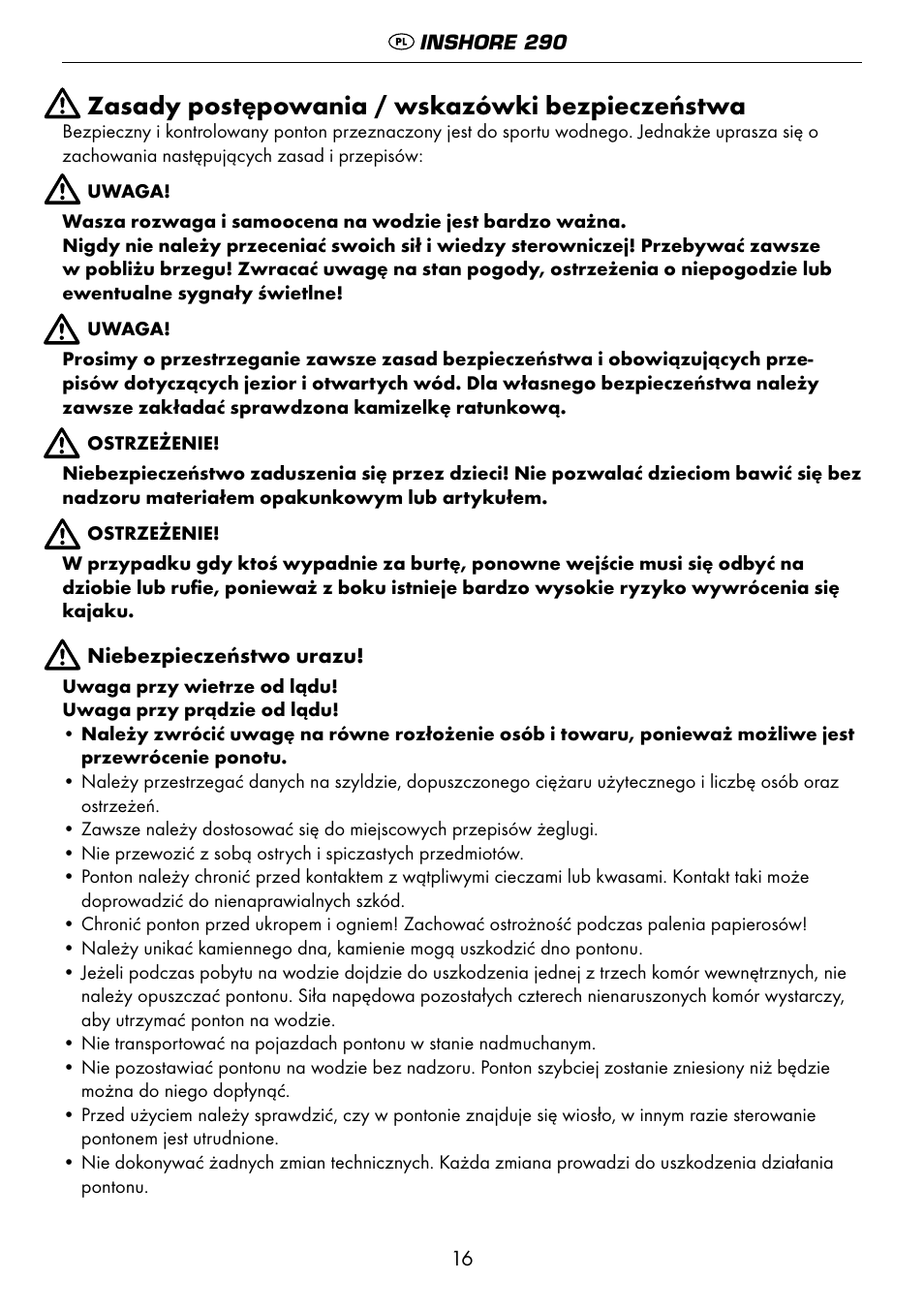 Zasady postępowania / wskazówki bezpieczeństwa | Crivit 6-13 User Manual | Page 16 / 64