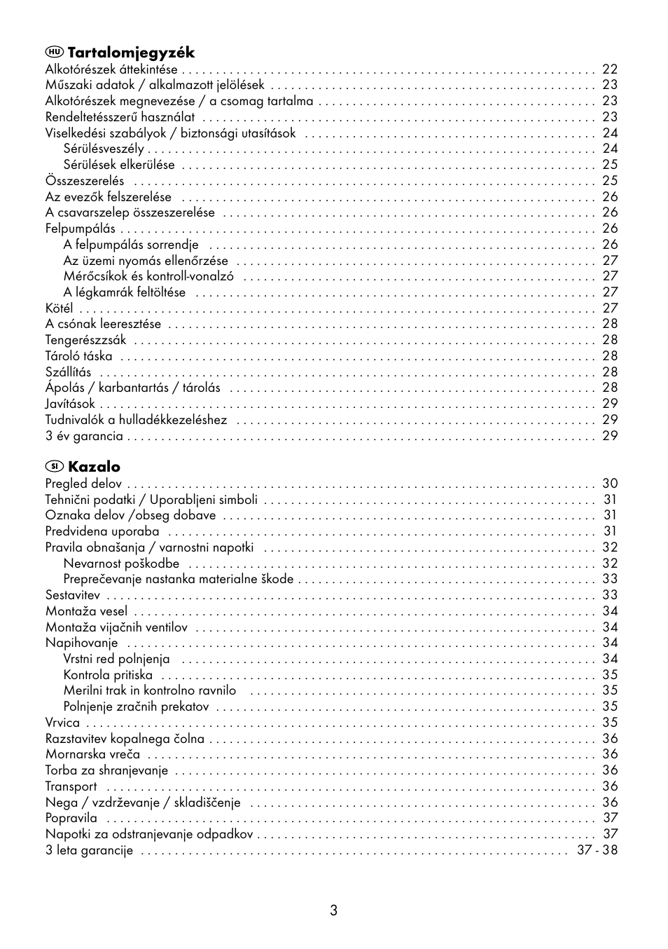 Crivit 6-13 User Manual | Page 3 / 64