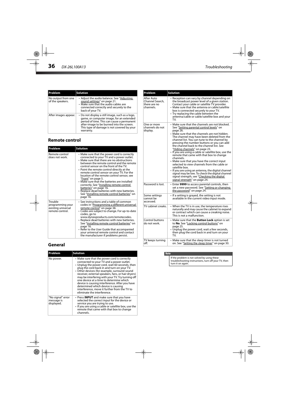 Remote control, General, Remote control general | Dynex DX-26L100A13 User Manual | Page 40 / 45