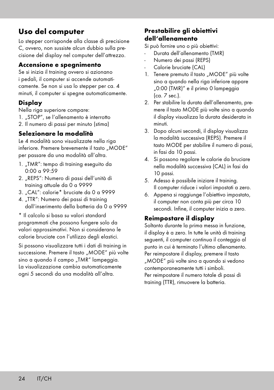 Uso del computer | Crivit SW-1652 User Manual | Page 22 / 42