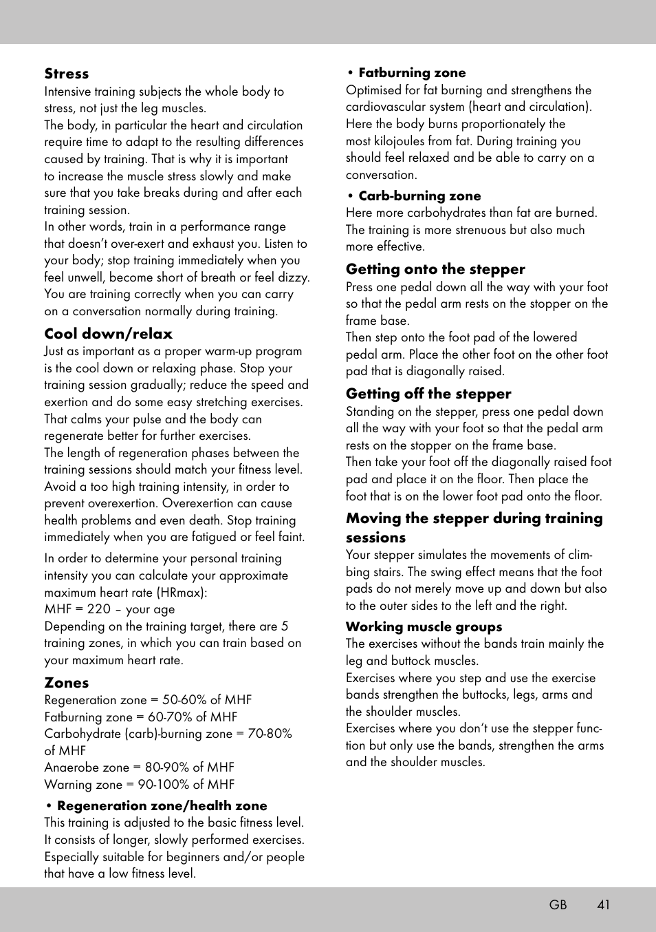 Crivit SW-1652 User Manual | Page 39 / 42