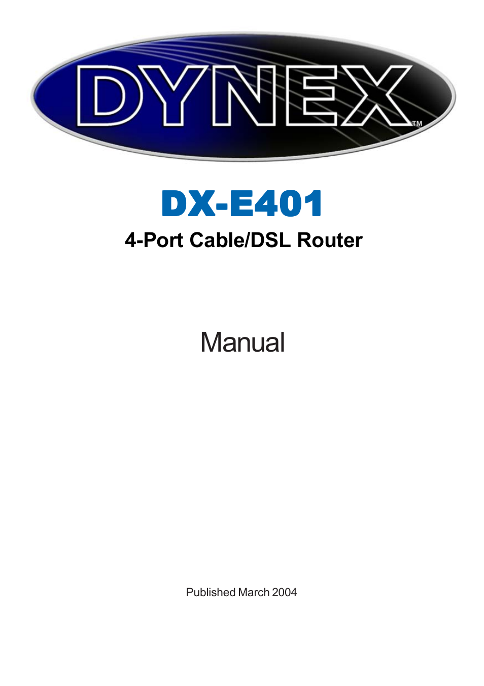 Dynex DX-E401 User Manual | 72 pages