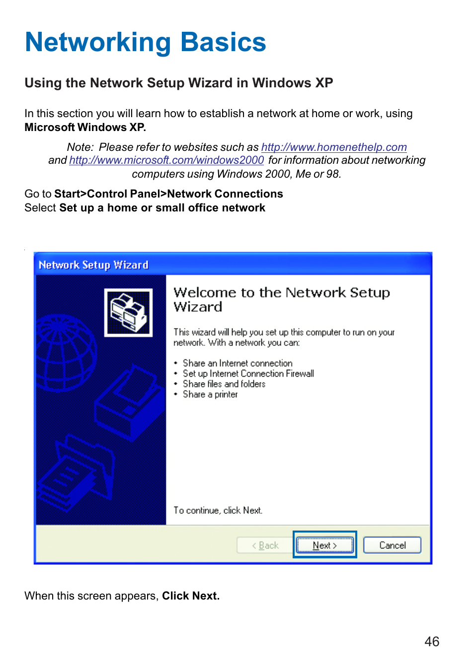 Networking basics | Dynex DX-E401 User Manual | Page 46 / 72