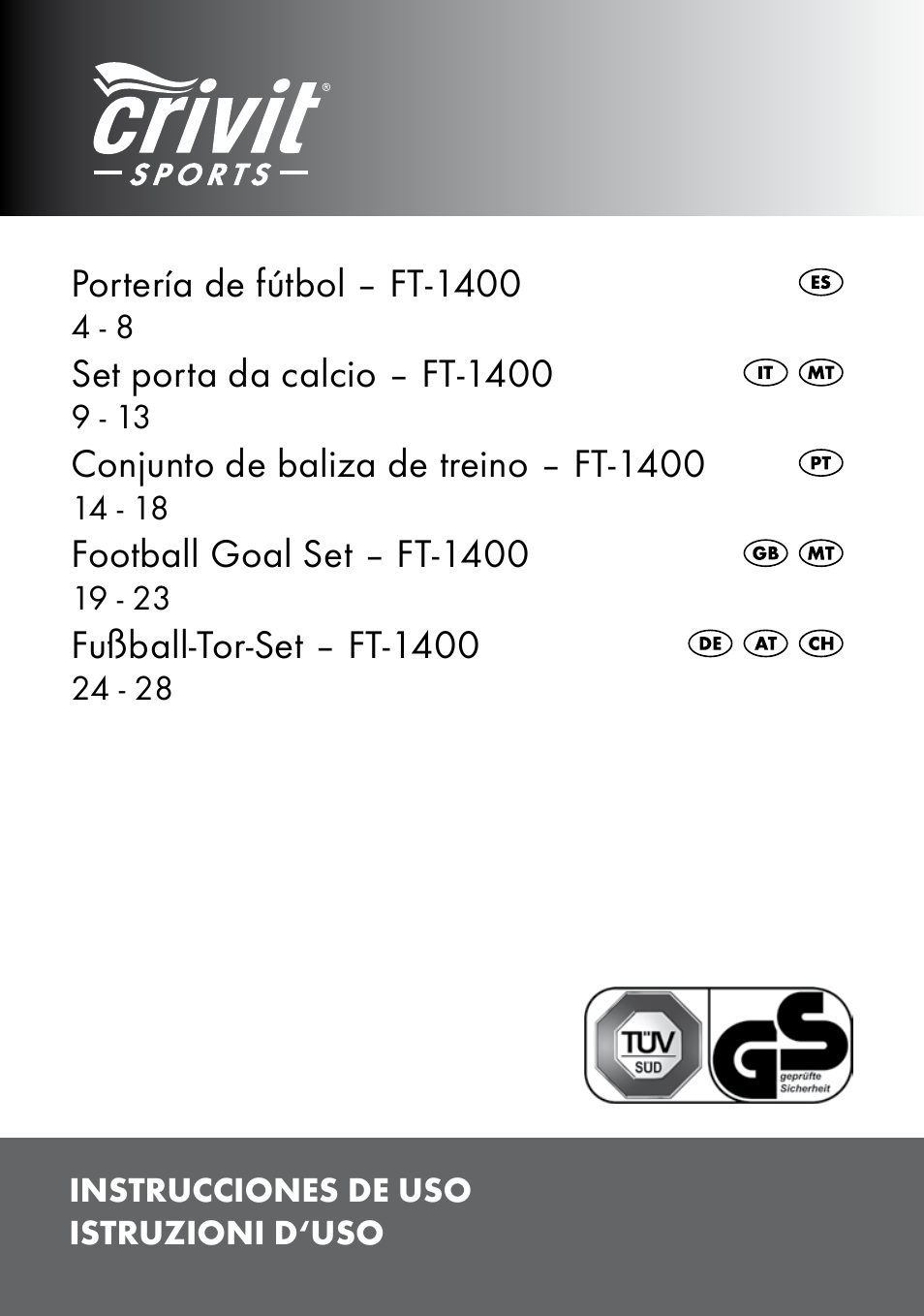 Crivit FT-1400 User Manual | 32 pages