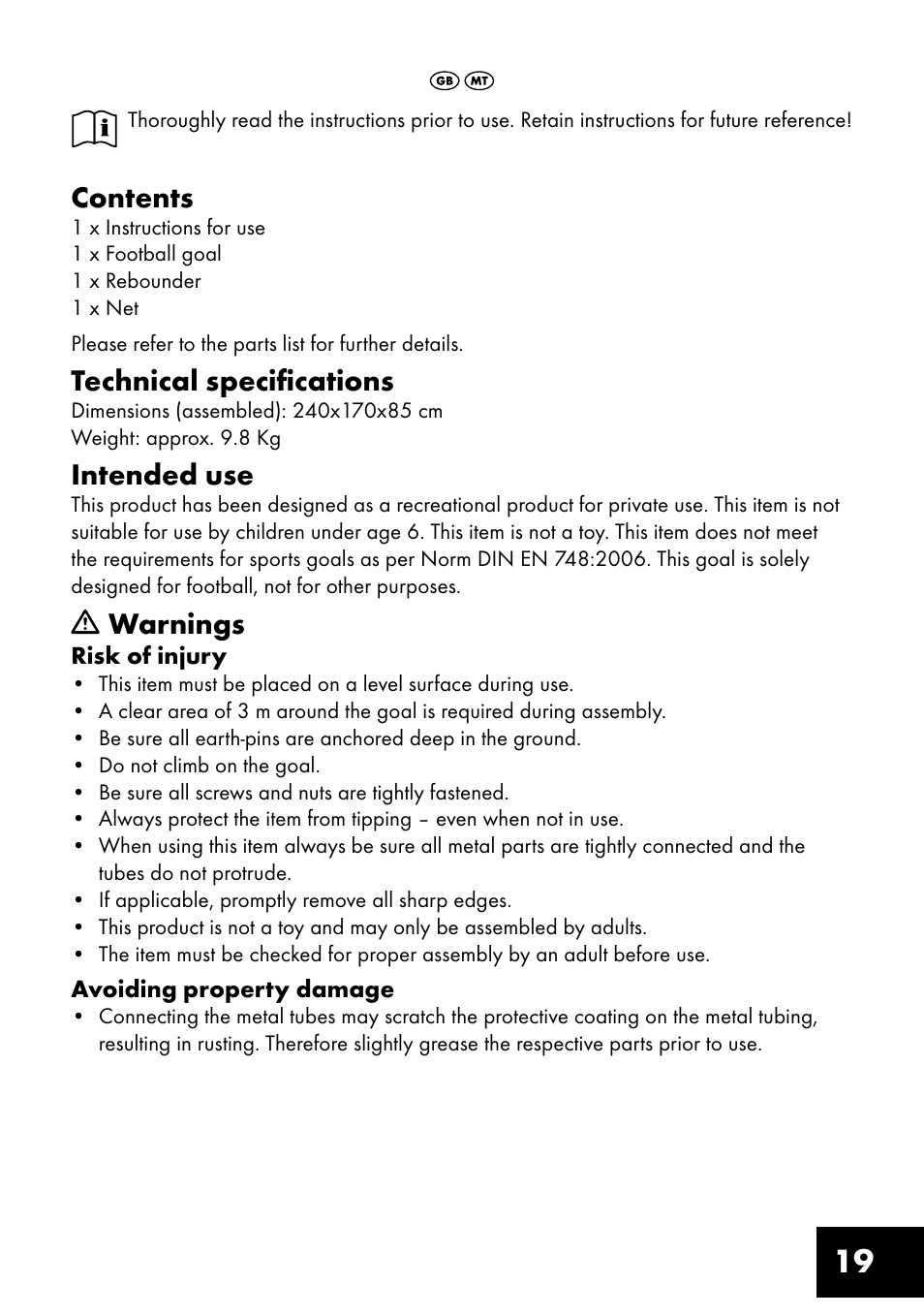 Crivit FT-1400 User Manual | Page 19 / 32