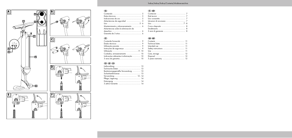 Ce b d f | Crivit SP-1854 User Manual | Page 2 / 14