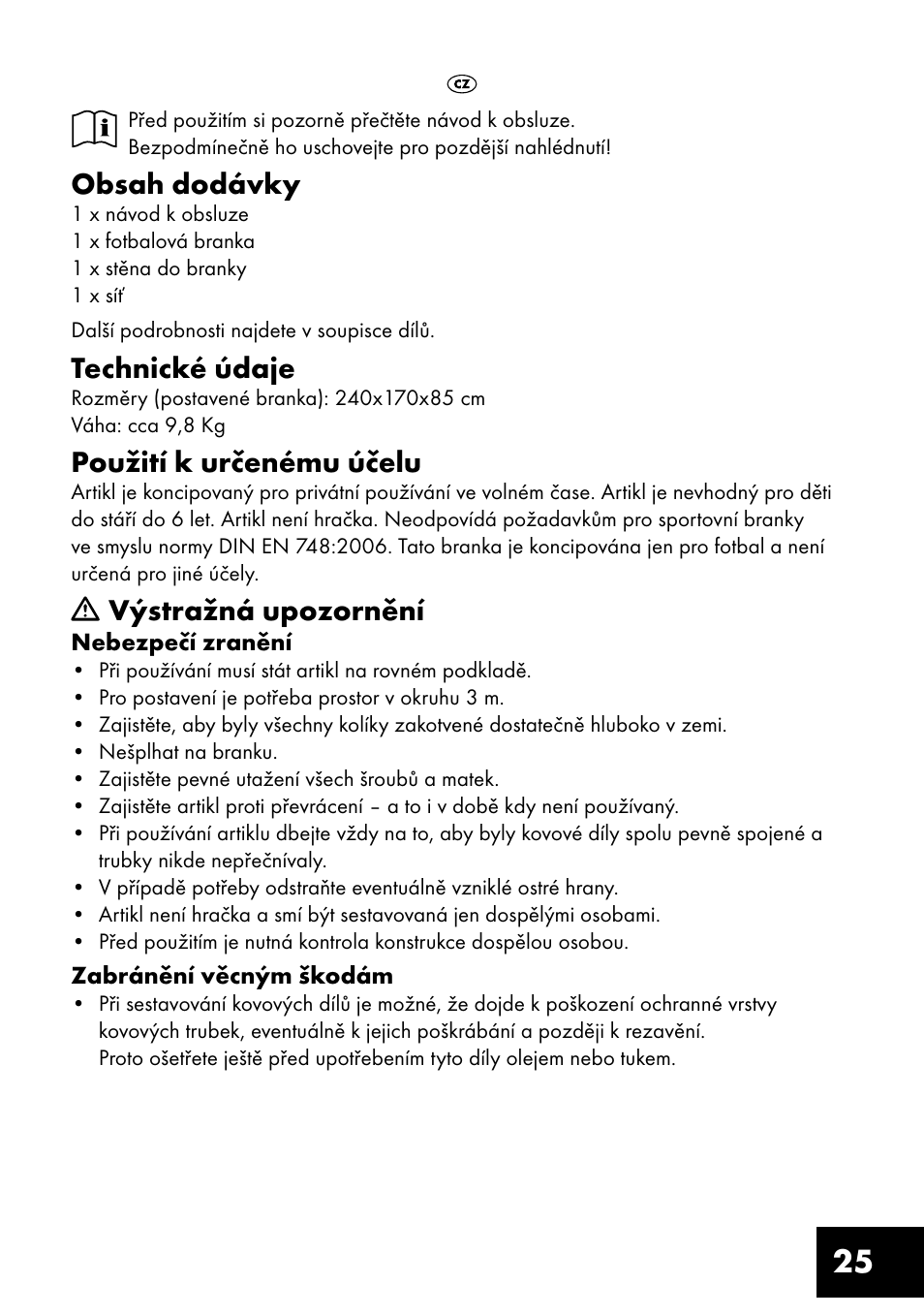 Crivit FT-1400 User Manual | Page 25 / 40