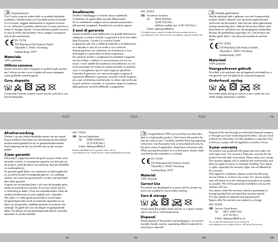 Crivit Running Belt / Running Waistcoat User Manual | Page 2 / 2