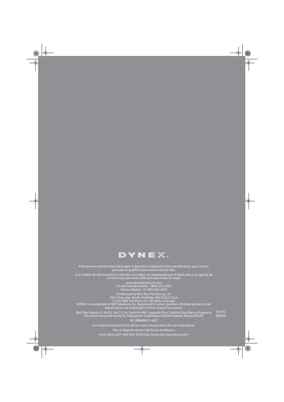 Dynex DX-19LD150A11 User Manual | Page 41 / 41