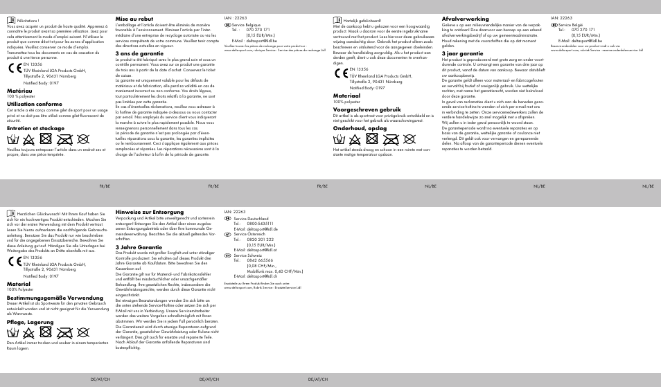 Crivit Running Belt / Running Waistcoat User Manual | Page 2 / 2