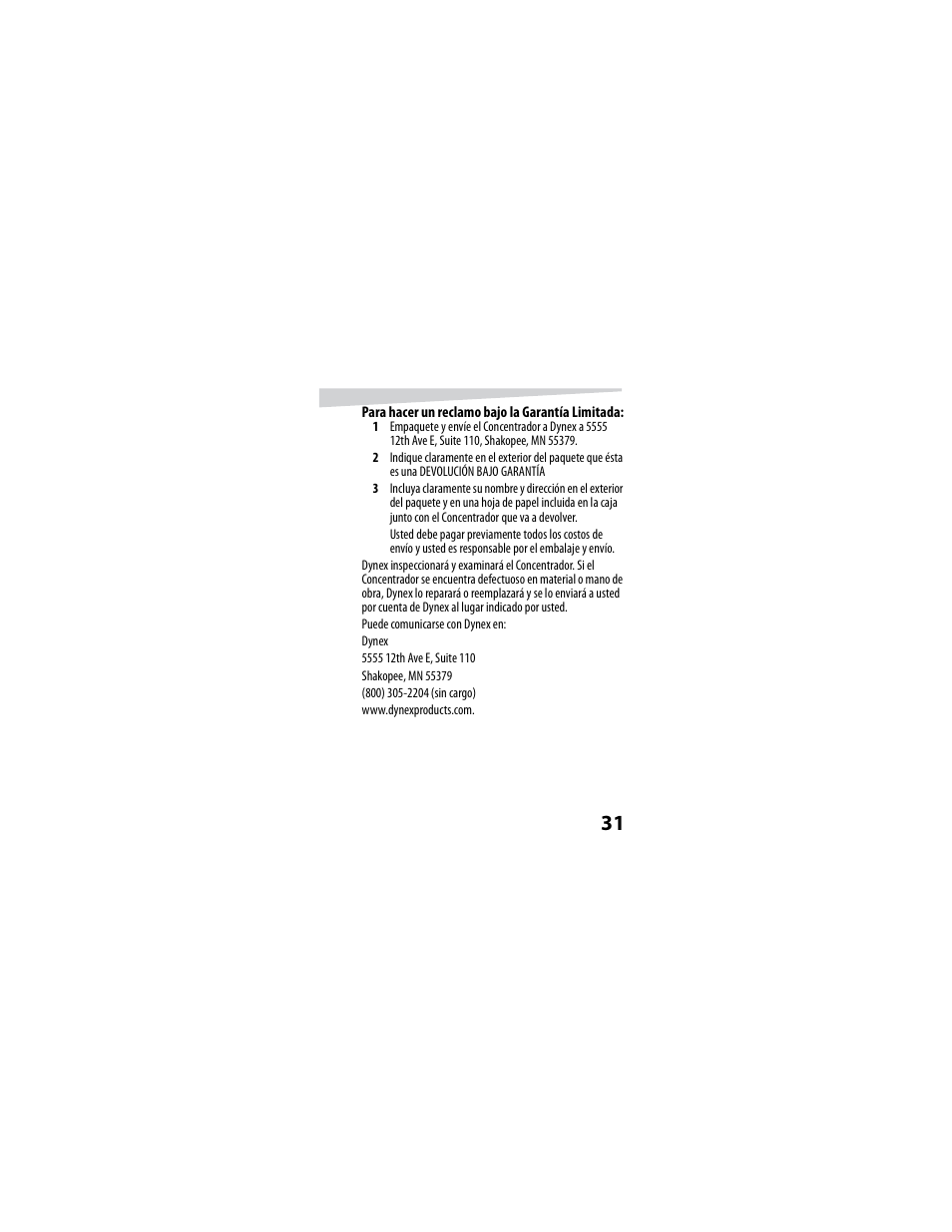 Dynex DX-4P2H User Manual | Page 31 / 32