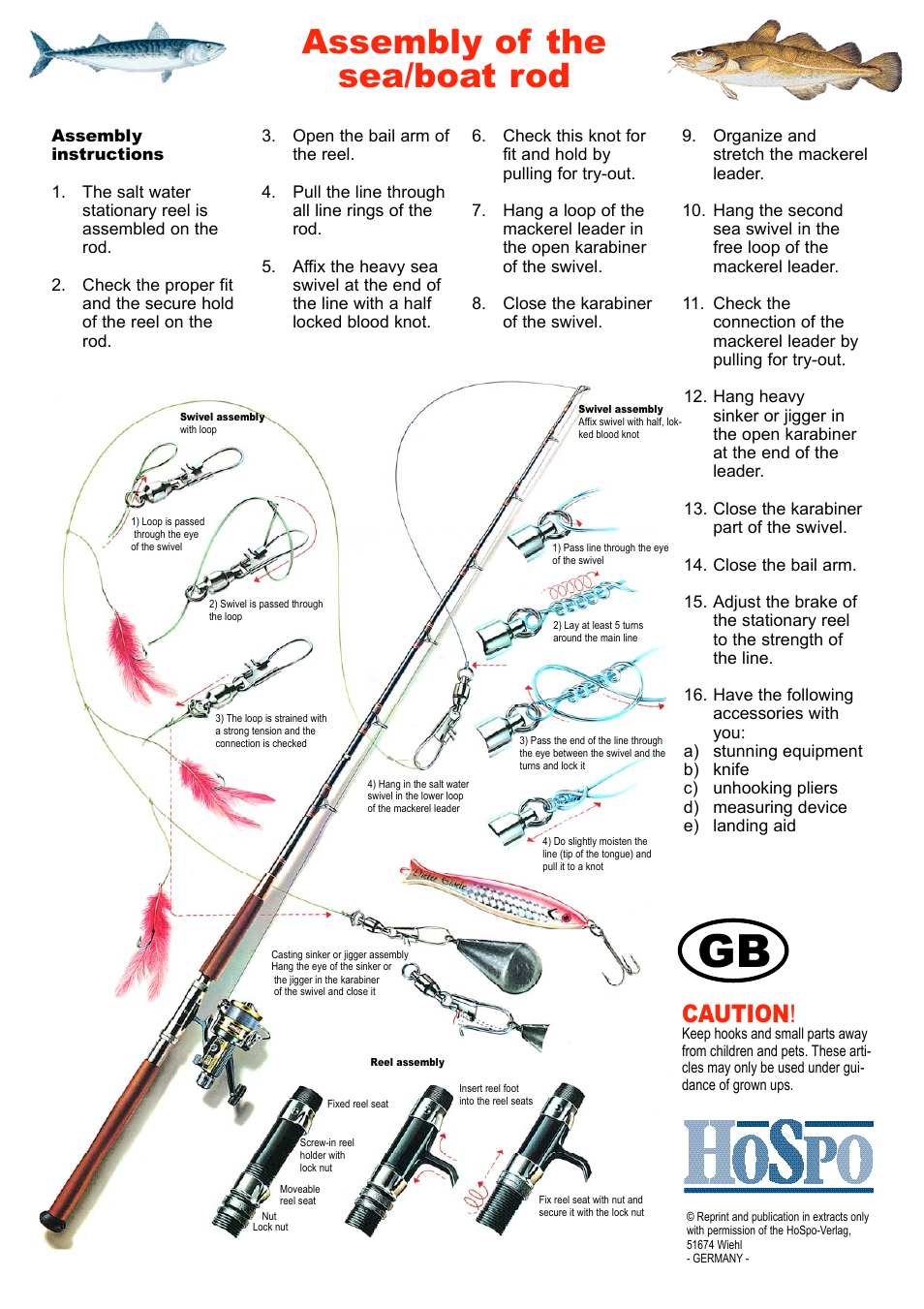 Crivit Bottom/Feeder Fishing Reel Combo 300-6 User Manual | 18 pages