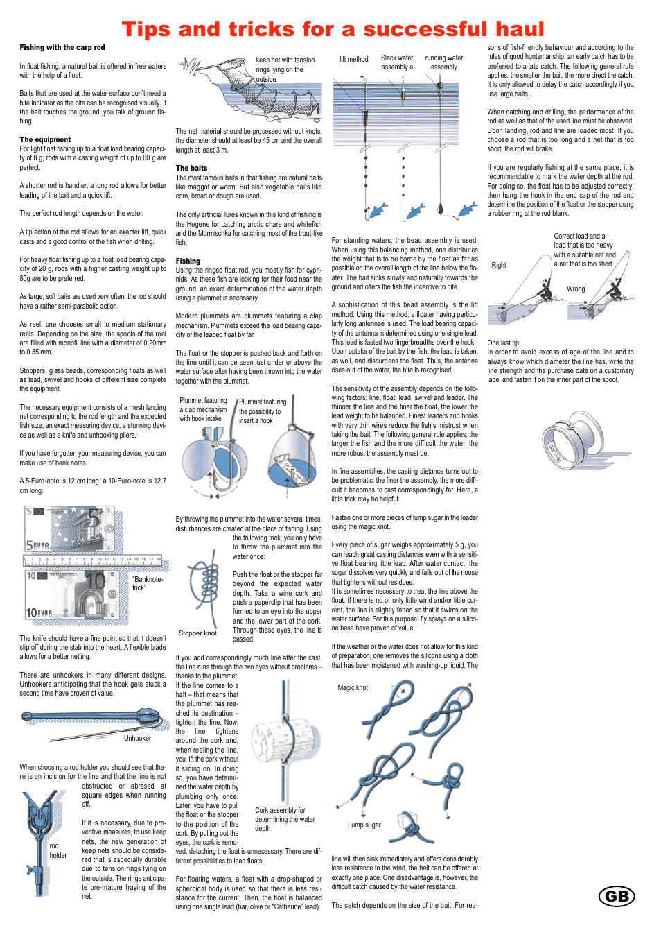 Tips and tricks for a successful haul | Crivit Bottom/Feeder Fishing Reel Combo 300-6 User Manual | Page 10 / 18