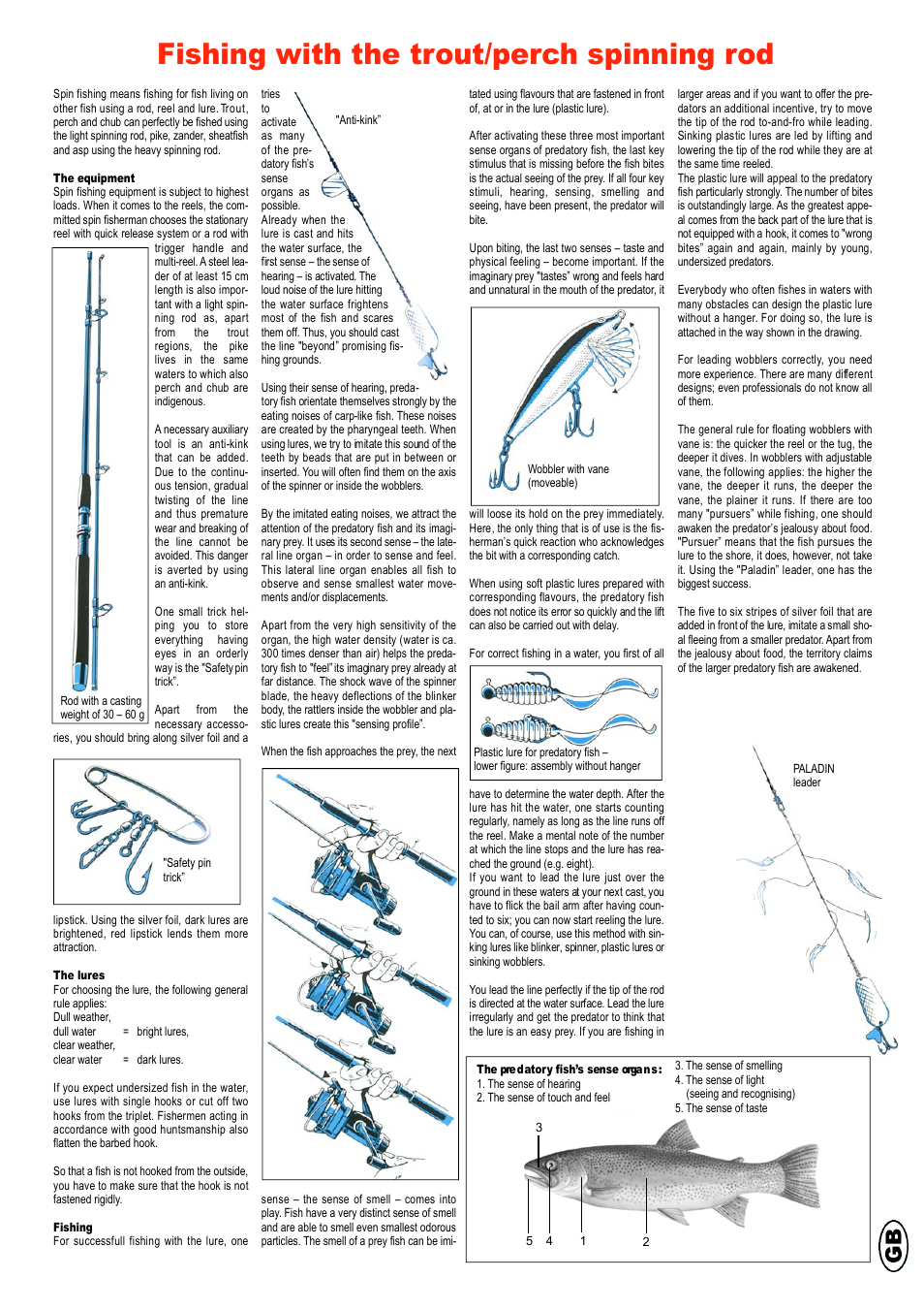 Fishing with the trout/perch spinning rod | Crivit Bottom/Feeder Fishing Reel Combo 300-6 User Manual | Page 18 / 18