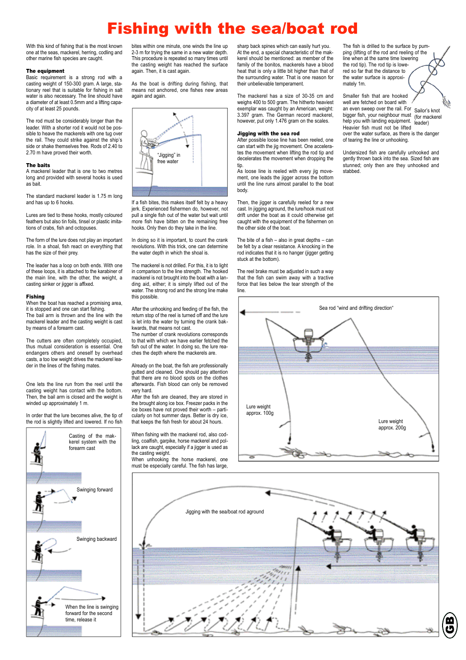 Fishing with the sea/boat rod | Crivit Bottom/Feeder Fishing Reel Combo 300-6 User Manual | Page 2 / 18