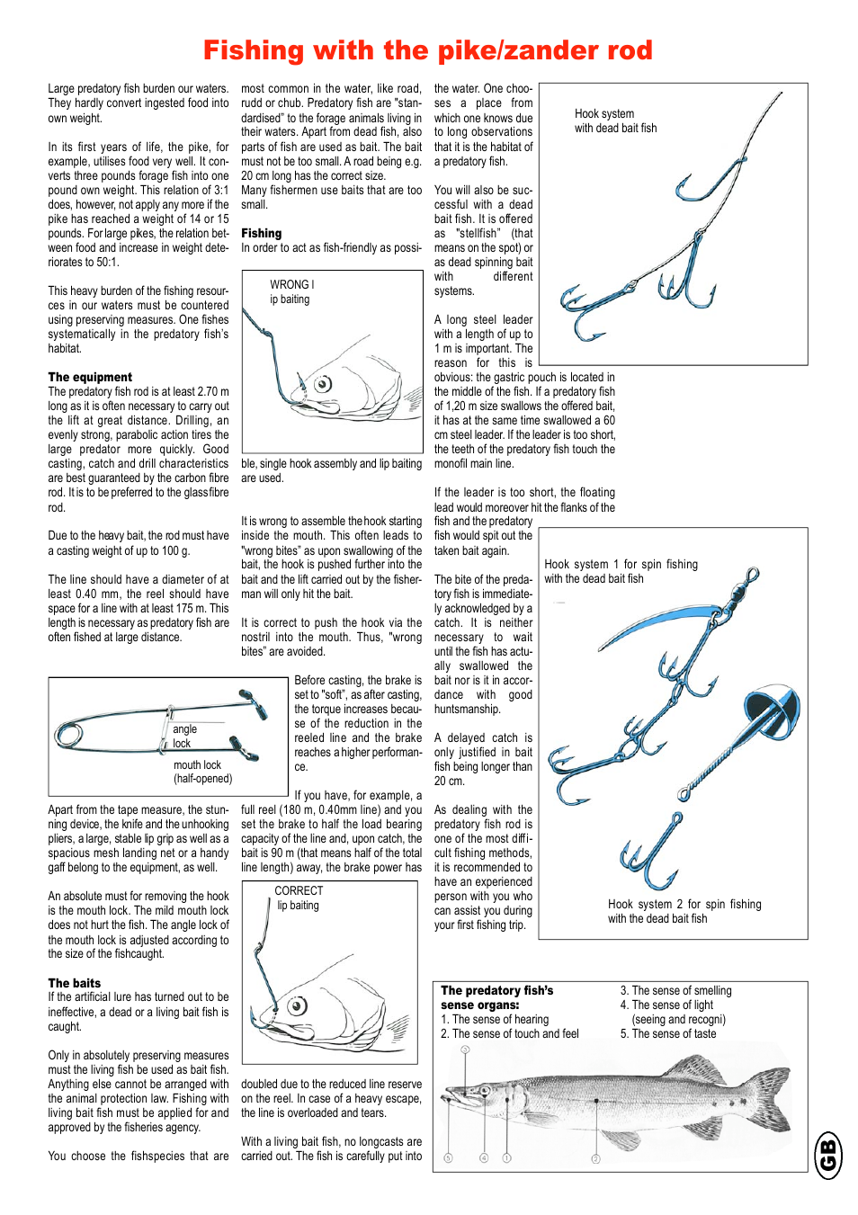 Fishing with the pike/zander rod | Crivit Bottom/Feeder Fishing Reel Combo 300-6 User Manual | Page 4 / 18