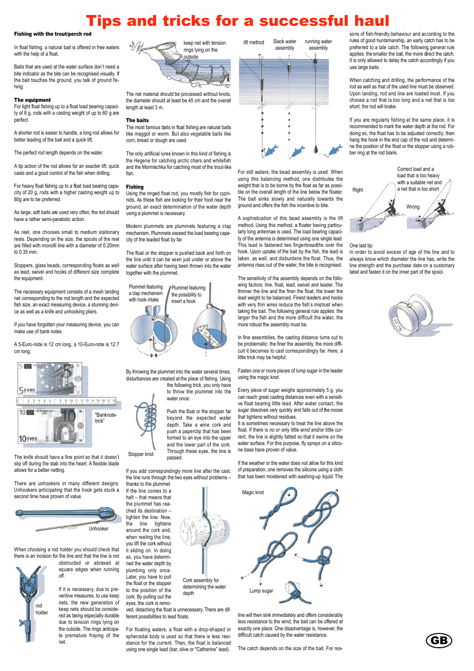 Tips and tricks for a successful haul | Crivit Bottom/Feeder Fishing Reel Combo 300-6 User Manual | Page 8 / 18