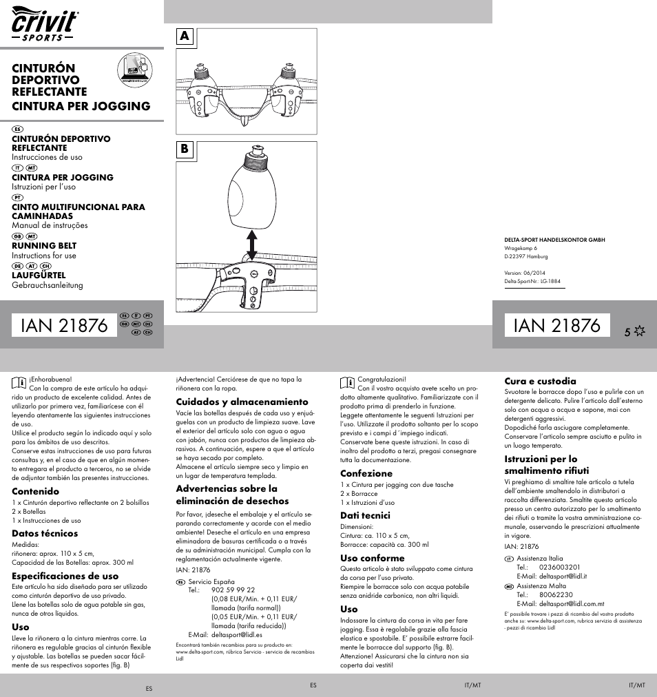 Crivit LG-1884 User Manual | 2 pages