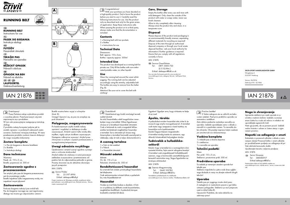 Crivit LG-1884 User Manual | 2 pages