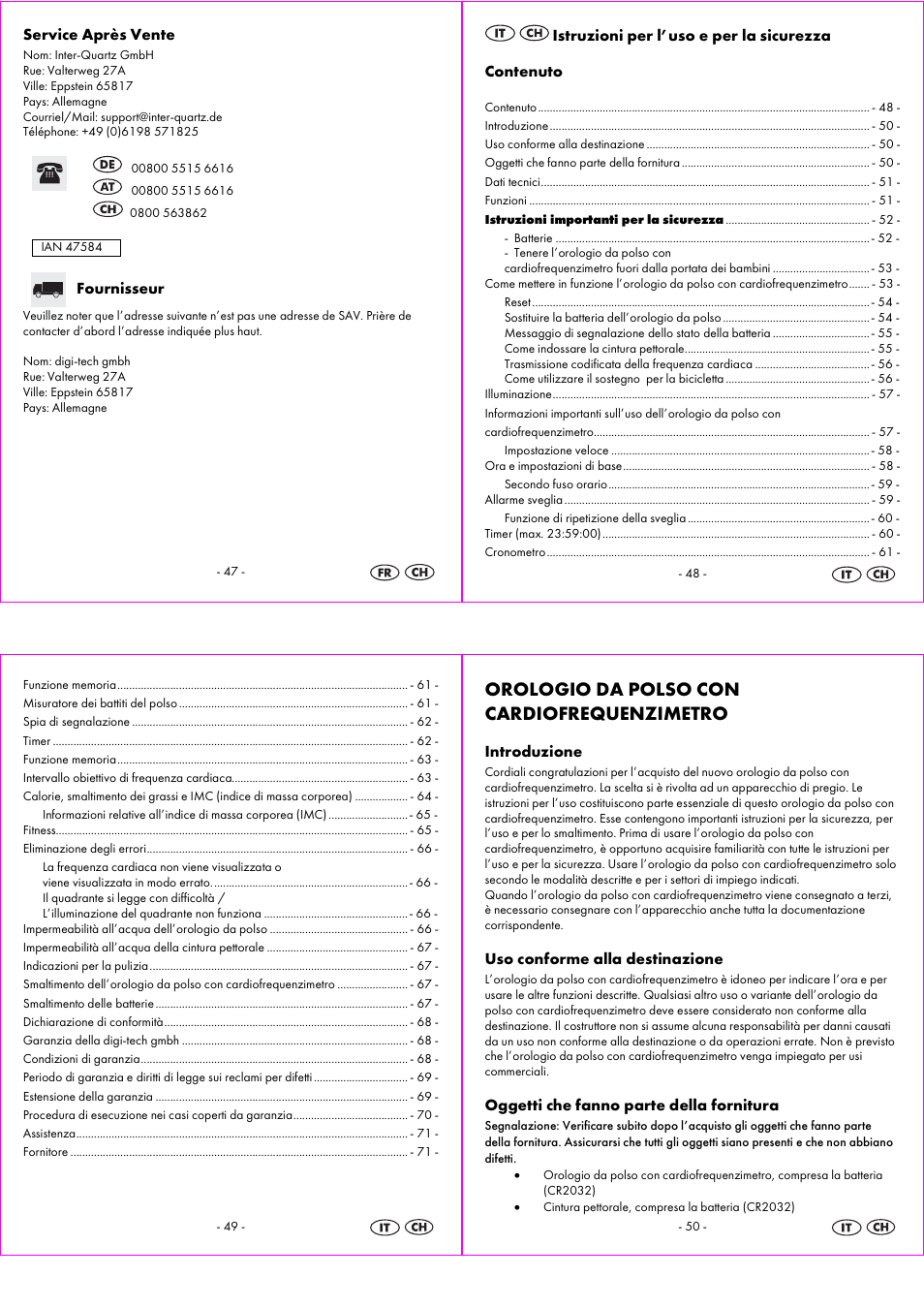 Orologio da polso con cardiofrequenzimetro | Crivit 1-LD3814 User Manual | Page 13 / 25