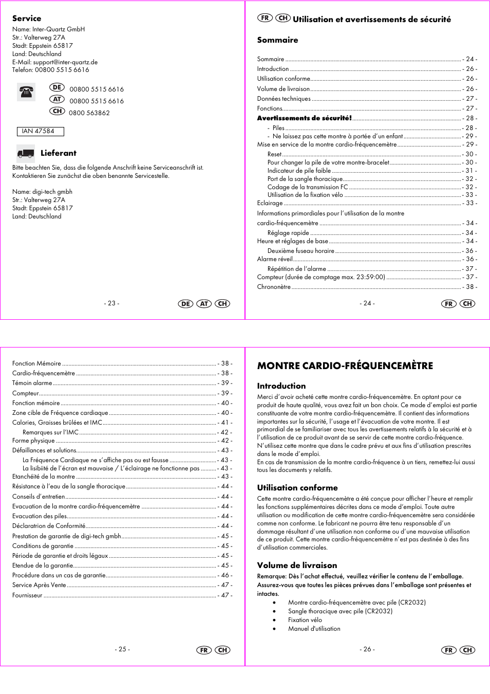 Montre cardio-fréquencemètre | Crivit 1-LD3814 User Manual | Page 7 / 25