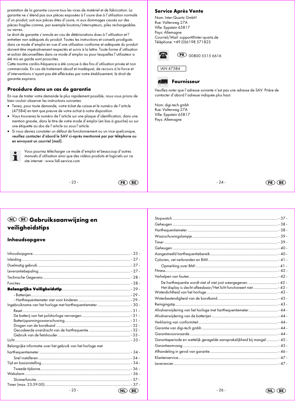 Gebruiksaanwijzing en veiligheidstips | Crivit 1-LD3814 User Manual | Page 7 / 25
