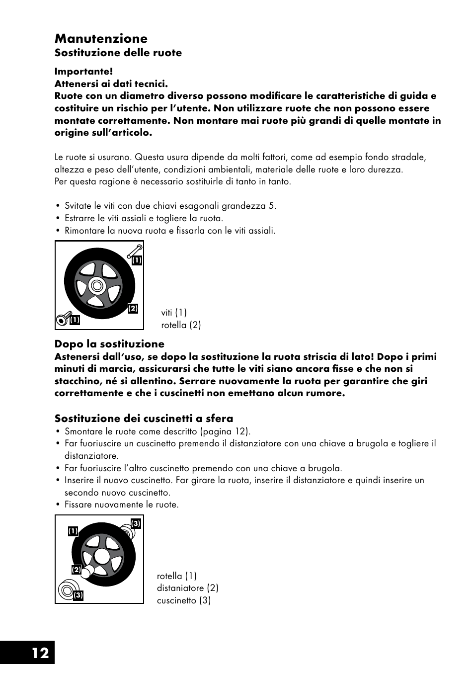 12 manutenzione | Crivit AS-1461 User Manual | Page 12 / 32