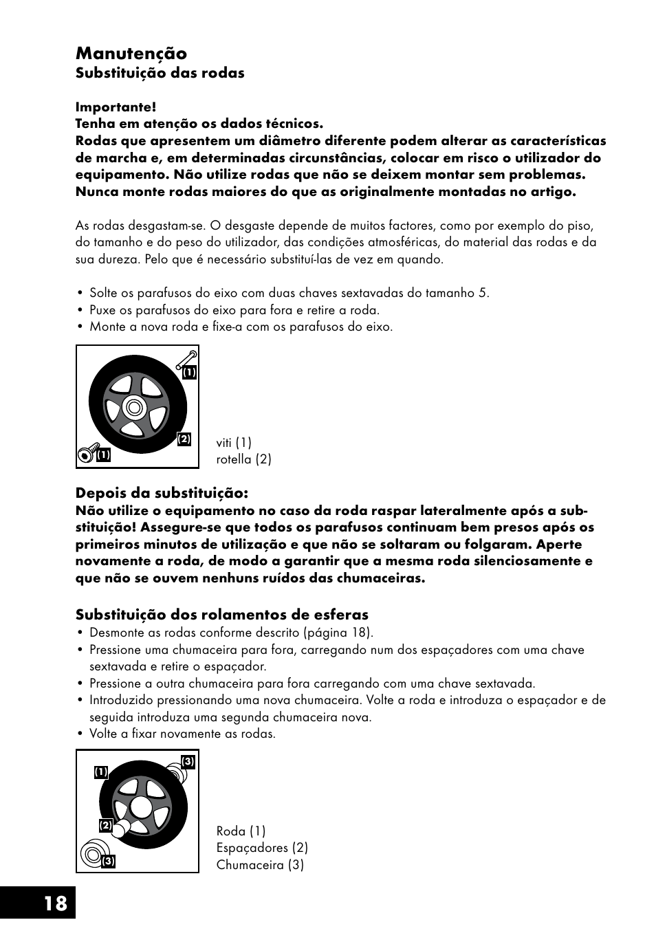 18 manutenção | Crivit AS-1461 User Manual | Page 18 / 32