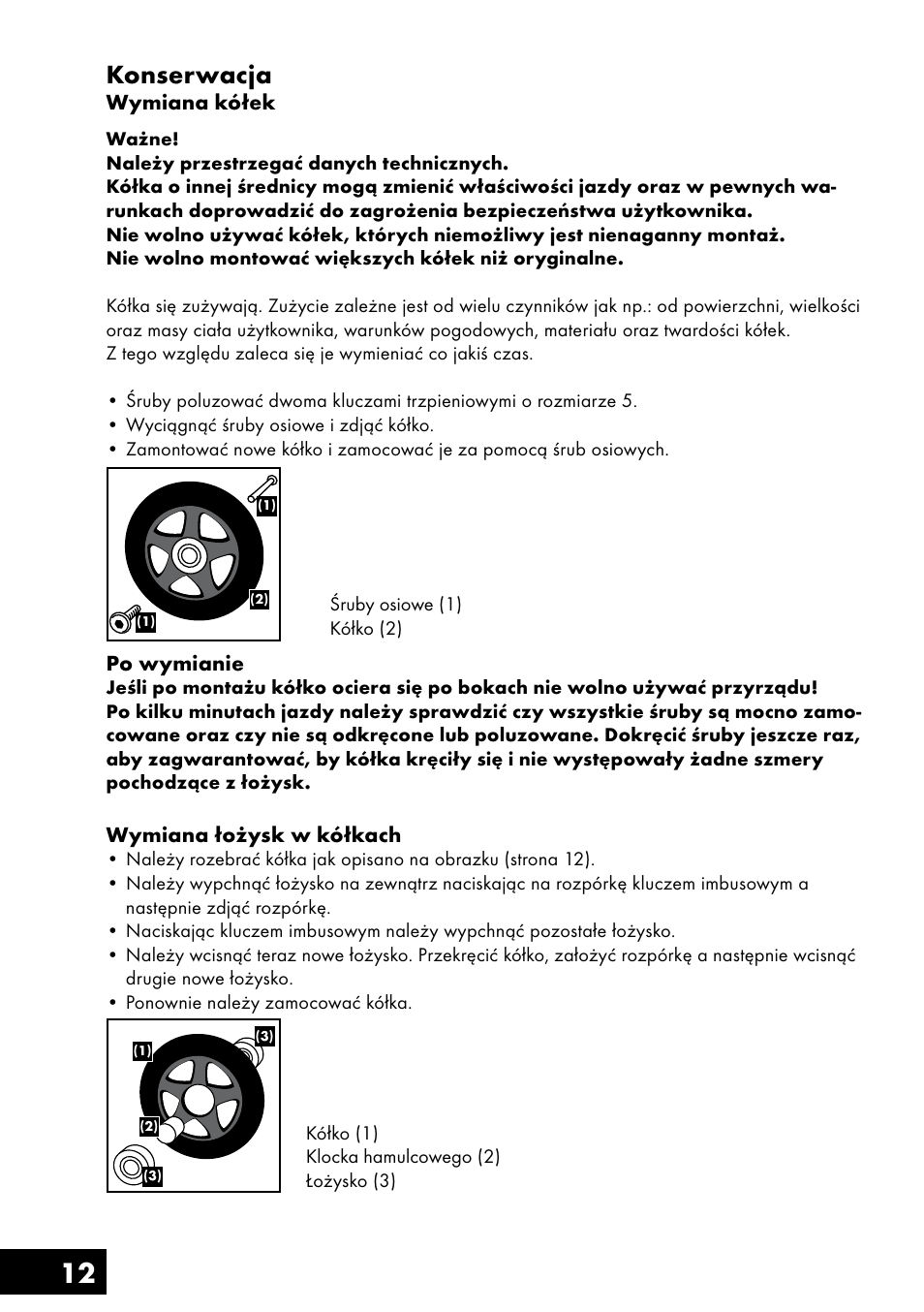 12 konserwacja | Crivit AS-1461 User Manual | Page 12 / 44